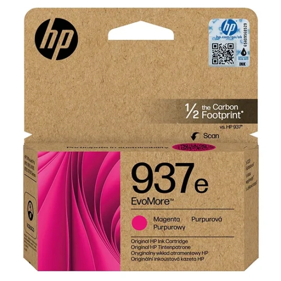 Oryginalny tusz HP EvoMore 4S6W7NE 937e 4S6W7NE#CE1, magenta, 1 650 stron