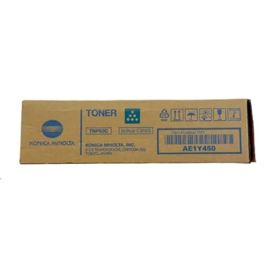 Oryginalny toner Konica Minolta TNP-92C AE1Y450, cyjan, 4 000 stron