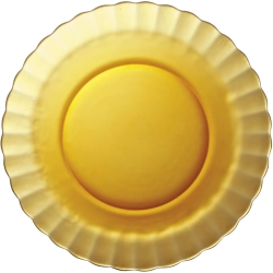 Talerz płytki Duralex PICARDIE AMBER pomarańczowy 230 x 20 mm - zestaw 6