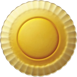 Talerz deserowy Duralex PICARDIE AMBER pomarańczowy śr. 205 mm - zestaw 6