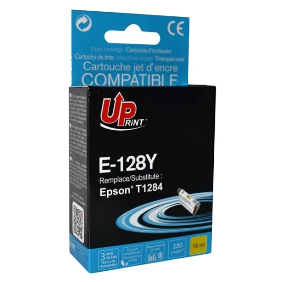 Kompatybilny tusz UPrint C13T12844011 E-128YE, żółty, 5 ml, 230 stron