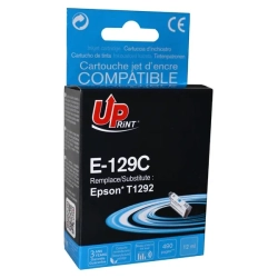 Kompatybilny tusz UPrint C13T12924010 T1292 E-129C, cyjan, 10 ml