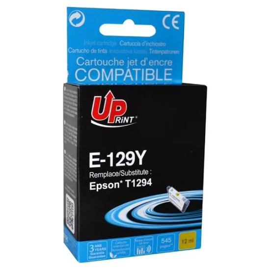 Kompatybilny tusz UPrint C13T12944010 T1294 E-129Y, żółty, 10 ml