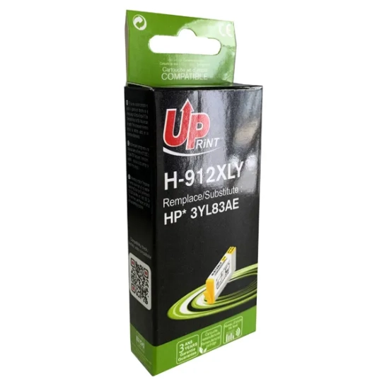Kompatybilny tusz UPrint 3YL83AE HP 912XL H-912XLY-HP, żółty, 825 stron