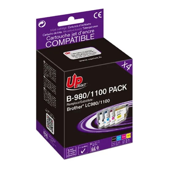 Kompatybilny zestaw tuszów UPrint do drukarek B-980/1100 B-980/1100 PACK 4