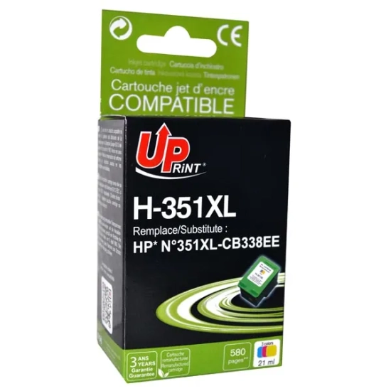 Kompatybilny tusz UPrint CB338EE HP 351XL H-351XL-CL, kolorowy, 21 ml