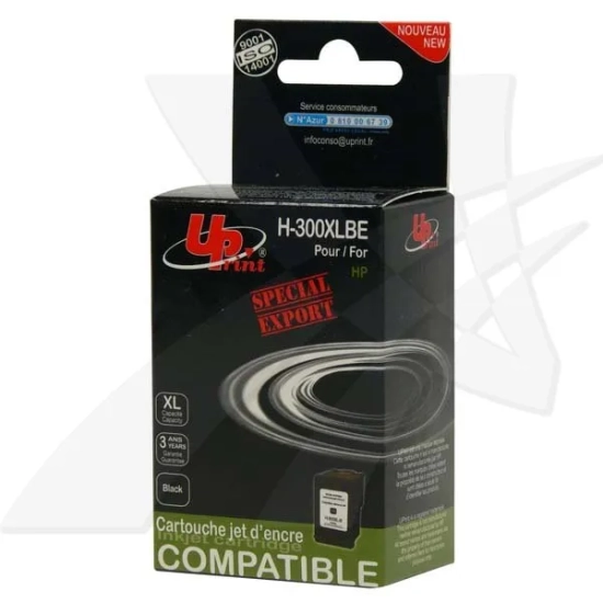 Kompatybilny tusz UPrint CC641EE HP 300XL H-300XL-B, czarny, 19 ml