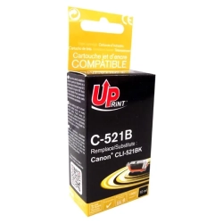 Kompatybilny tusz UPrint CLI521BK chipem C-521B, czarny, 10 ml