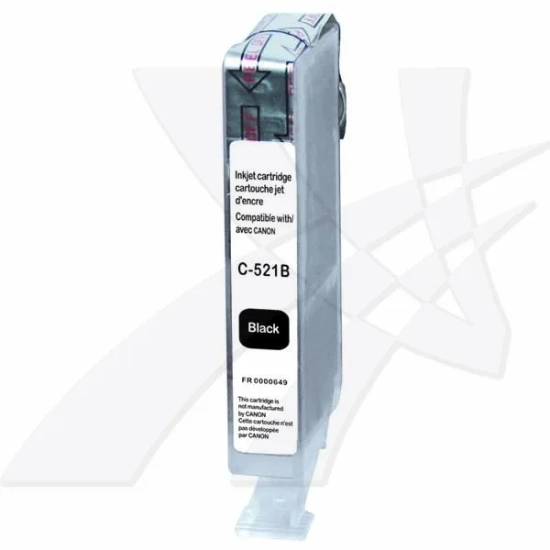 Kompatybilny tusz UPrint CLI521BK chipem C-521B, czarny, 10 ml