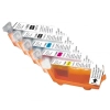 Kompatybilny zestaw tuszów UPrint do drukarek CLI526, 5 sztuki, CMYK