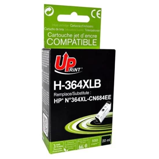 Kompatybilny tusz UPrint CN684EE HP 364XL H-364XLB, czarny, 20 ml