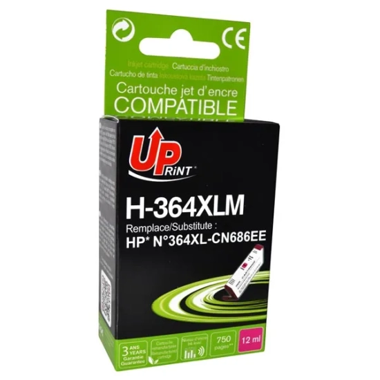Kompatybilny tusz UPrint CB324EE CN686EE H-364XLM, magenta, 12 ml