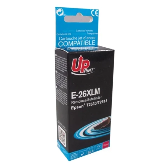 Kompatybilny tusz UPrint C13T26334010 T263340 E-26XLM, magenta, 15 ml