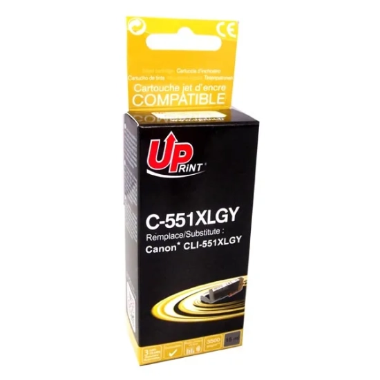 Kompatybilny tusz UPrint CLI551GY XL szary C-551XLGY, 11 ml, 275 stron