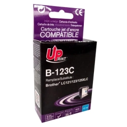 Kompatybilny tusz UPrint LC-123C B-123C, cyjan, 10 ml, 600 stron
