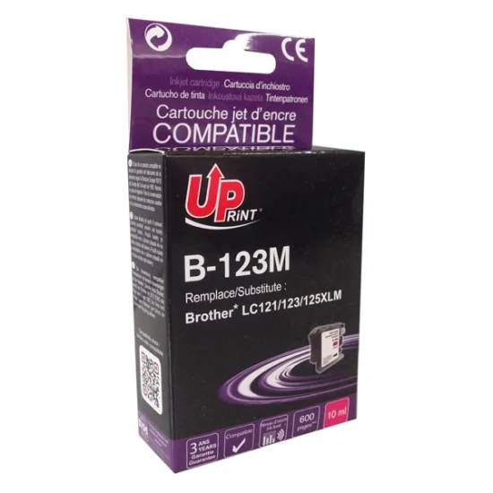 Kompatybilny tusz UPrint LC-123M B-123M, magenta, 10 ml, 600 stron