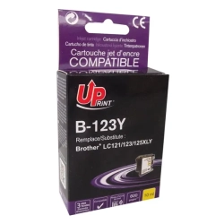 Kompatybilny tusz UPrint LC-123Y B-123Y, żółty, 10 ml, 600 stron
