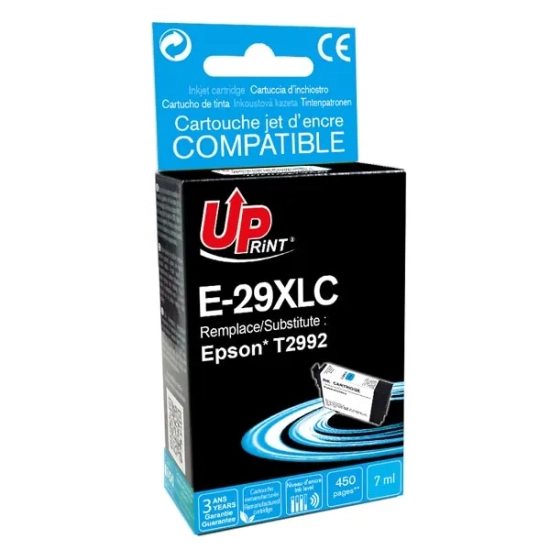 Kompatybilny tusz UPrint C13T29924010 T29XL E-29XLC, cyjan, 7 ml, 450 stron
