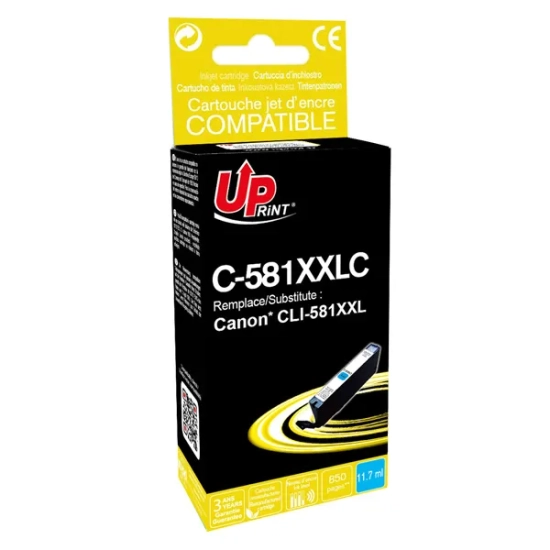 Kompatybilny tusz UPrint CLI-581C XXL 11 C-581XXLC, cyjan, 11,7 ml
