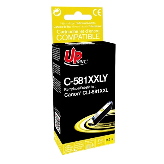 Kompatybilny tusz UPrint CLI-581Y XXL very high capacity C-581XXLY, żółty