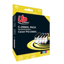 Kompatybilny tusz UPrint PGI 2500XL 75+3x21ml C-2500XL BK/C/M/Y, cyjan
