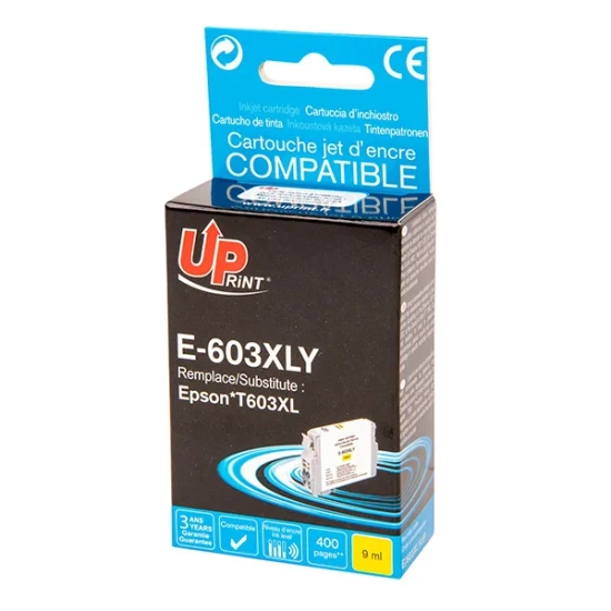 Kompatybilny tusz UPrint C13T03A44010 603XL E-603XLY, żółty, 9 ml