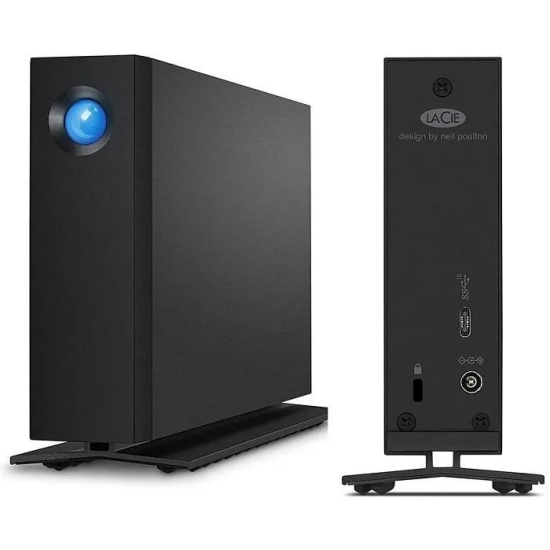 Czarny zewnętrzny dysk LaCie d2 Professional 4 TB, model STHA4000800.