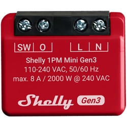 Moduł przekaźnikowy Shelly 1PM Mini Gen3 z pomiarem