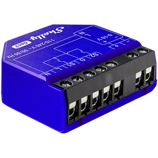 Ściemniacz Shelly 0/1-10 V PM Gen3 Wi-Fi