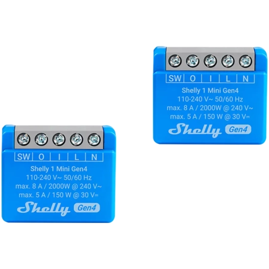 Zestaw 2 przekaźników Shelly 1 Mini Gen4