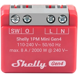 Mini przekaźnik Shelly 1PM Mini Gen4 z pomiarem