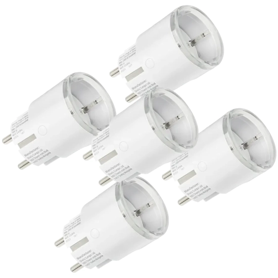 Zestaw 5 gniazdek Shelly Plug S Gen3 MTR białych