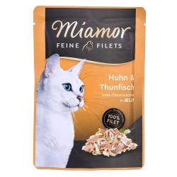 MIAMOR Feine Filets kurczak z tuńczykiem - saszetka 100g