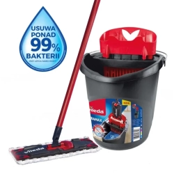 Zestaw mop płaski Vileda UltraMax Box 155737 z wiadrem i wyciskaczem
