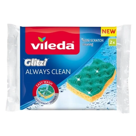 Zmywak wiskozowy Vileda Glitzi Always Clean 2 szt.