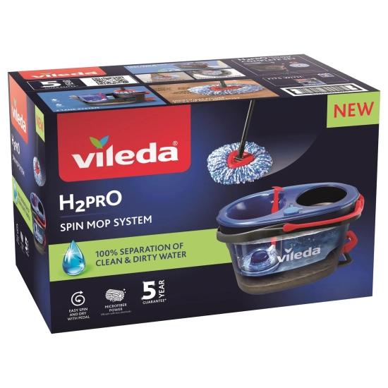 Mop obrotowy Vileda H2prO 178332 z oddzielnymi zbiornikami wody