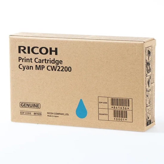 Oryginalny tusz Ricoh 841640 841721 841636, cyjan