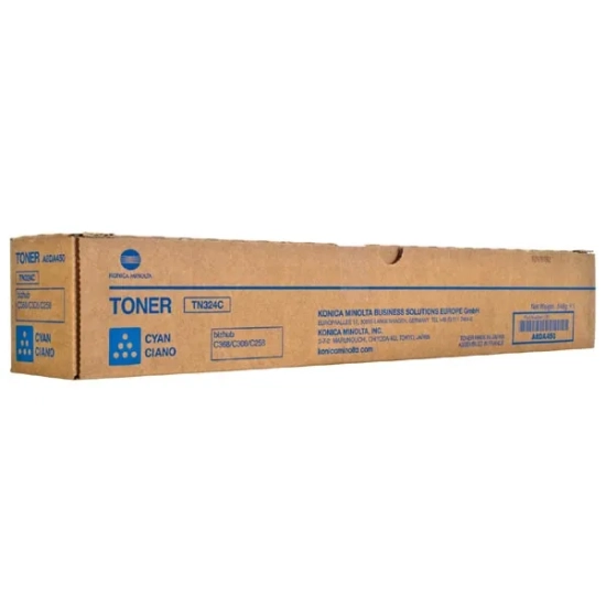Oryginalny toner Konica Minolta TN324C A8DA450, cyjan, 26 000 stron