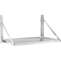 Royal Catering Półka ścienna składana stalowa nierdzewna 80x45cm