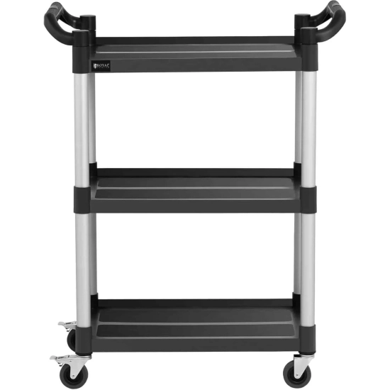 Royal Catering Wózek kelnerski serwisowy 3 półki plastikowe 63 x 40cm do