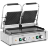 Royal Catering Grill kontaktowy podwójny z płytą gładką i ryflowaną 48 x