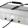 Royal Catering Grill kontaktowy podwójny z płytą gładką i ryflowaną 48 x