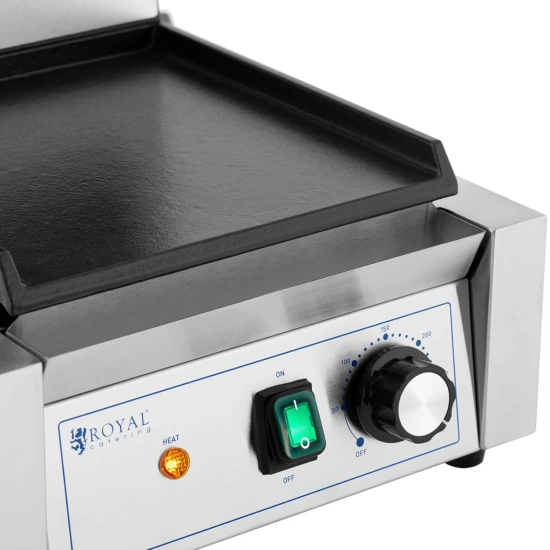 Royal Catering Grill kontaktowy elektryczny płyta gładka i ryflowana 23 x