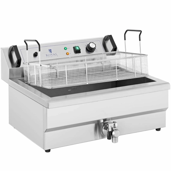 Royal Catering Smażalnik do pączków ryb frytek z ociekaczem 3000 W 16 l