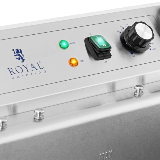 Royal Catering Smażalnik do pączków ryb frytek z ociekaczem 3000 W 16 l