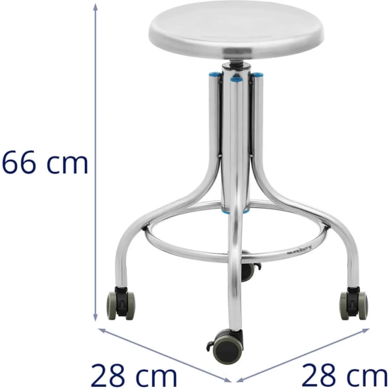 Steinberg Systems Taboret stołek laboratoryjny warsztatowy ze stali