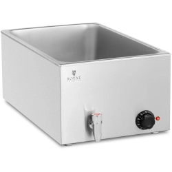 Royal Catering Bemar podgrzewacz elektryczny z kranem do pojemników GN 1/1