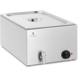 Royal Catering Bemar podgrzewacz elektryczny z kranem GN 1/1 600 W