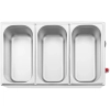 Royal Catering Bemar podgrzewacz elektryczny z kranem 3 x GN 1/3 600 W