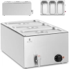 Royal Catering Bemar podgrzewacz elektryczny z kranem 3 x GN 1/3 600 W